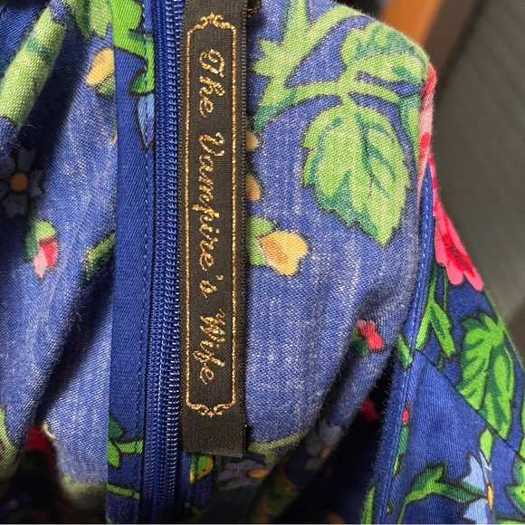 The Vampire’s Wife Toto dress in blue floral cotton, size 18 UK / 14 US. NWOT. - Picture 9 of 9